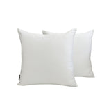 Off White Slub Satin Throw Pillow Cover