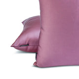 Light Purple Slub Satin - Purple Satin Lumbar Pillow Cover