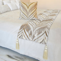 Clarissa Serene Decorative Bed Runner and Cushion Cover