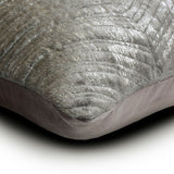 Shimmering Vortex - Silver & Grey Jacquard Throw Cushion Cover