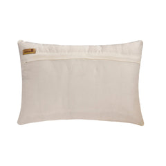 Silver Luminance - Silver Art Silk Lumbar Cushion Cover