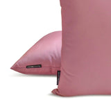 Mauve Slub Satin - Muave Satin Lumbar Pillow Cover