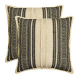 Casablanca Dream - Black Jacquard Throw Cushion Cover