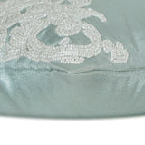 Océane - Light Bllue Sik Lumbar Cushion Cover