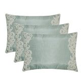 Océane - Light Bllue Sik Lumbar Cushion Cover