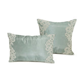 Océane - Light Bllue Sik Lumbar Cushion Cover