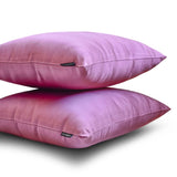 Light Purple Slub Satin - Purple Satin Lumbar Pillow Cover
