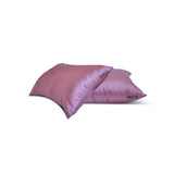 Light Purple Slub Satin - Purple Satin Lumbar Pillow Cover
