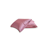 Mauve Slub Satin - Muave Satin Lumbar Pillow Cover