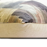 Pinnacle Palette - Beige & Gray Velvet Throw Cushion Cover