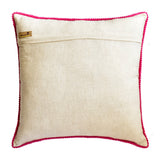 Pavo Paradiso - Cotton Pink & Purple Decorative Bed Runner and Cushion Cover