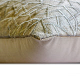 Metallic Mosaic - Silver & Gray Jacquard Throw Cushion Cover
