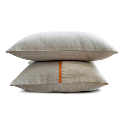 Cozy Cord Taupe - Taupe Corduroy & Linen Throw Cushion Cover
