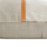 Cozy Cord Taupe - Taupe Corduroy & Linen Throw Cushion Cover