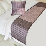 Plum Radiance Decorative Bed Runner and Cushion Cover