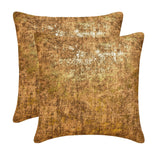 Gold Gilded Glamour - Gold Suede Throw Cushion Cover