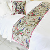 Pavo Paradiso Decorative Bed Runner and Cushion Cover