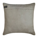 Serpentine Metallica - Silver & Gray Faux Leather Throw Cushion Cover