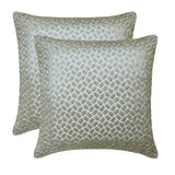 Mosaic Mood Grey - Gray Jacquard Throw Cushion Cover