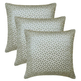 Mosaic Mood Grey - Gray Jacquard Throw Cushion Cover