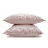 Pastel Petal Pink - Pink Jacquard Throw Cushion Cover