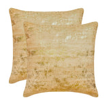 Ivory Gilded Glamour - Ivory & Gold Suede Throw Cushion Cover