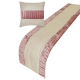 Layer By Layer - Velvet & Linen Purple Decorative Bed Runner and Cushion Cover