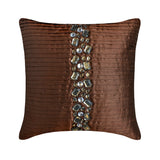 Brown Crystals Throw Cushion Cover