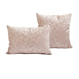 Pastel Petal Pink - Pink Jacquard Throw Cushion Cover