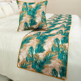 Palms Decorative Bed Runner and Cushion Cover