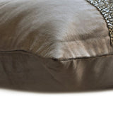 Sparkling Stripe Teal - Teal Blue Velvet Lumbar Pillow Cover