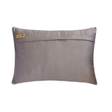 Foil Palette - Grey & Ivory Suede Lumbar Pillow Cover