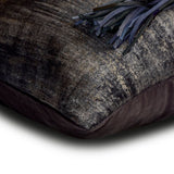 Tassel And Gold - Gold Velvet Suede Lumbar Pillow Cover