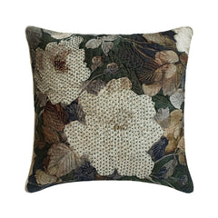 Munstead Wood Rose - Purple Cotton Throw Pillow Cover
