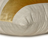 Velvet Band Gold Throw Cushion Cover