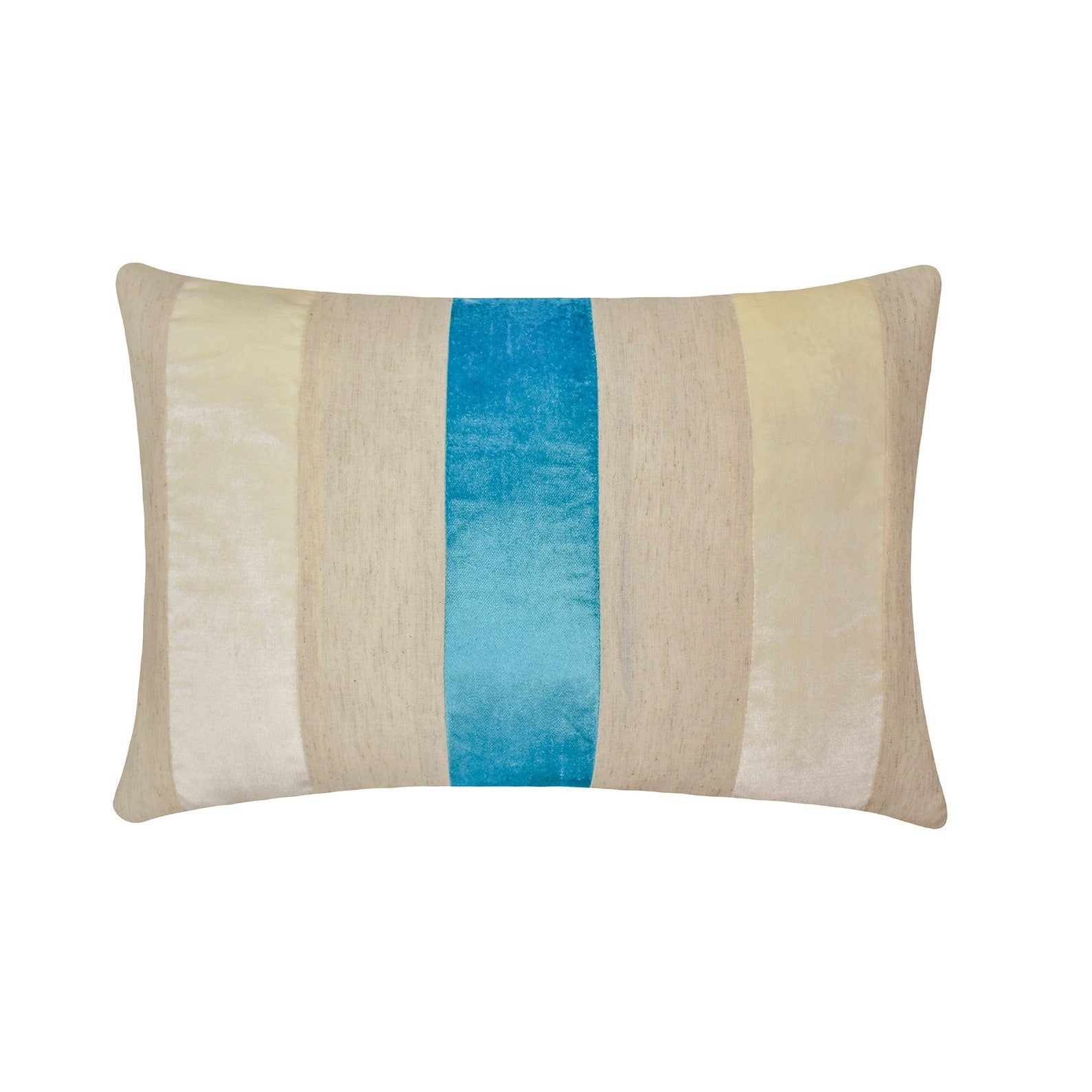 Swathe Turquoise Lumbar Pillow Cover