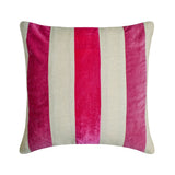 Velvet Band Pink Throw Cushion Cover