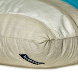 Velvet Band Turquoise Throw Cushion Cover