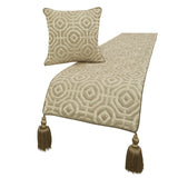 Hexagonal Norma Decorative Bed Runner and Cushion Cover