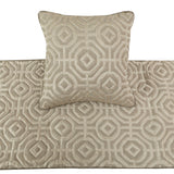 Hexagonal Norma Decorative Bed Runner and Cushion Cover