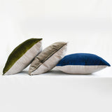 Velvet Grey Jules Throw Pillow Cover