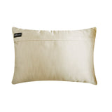 Jute Ivory Satini - Ivory & Beige Jute & Satin Lumbar Pillow Cover