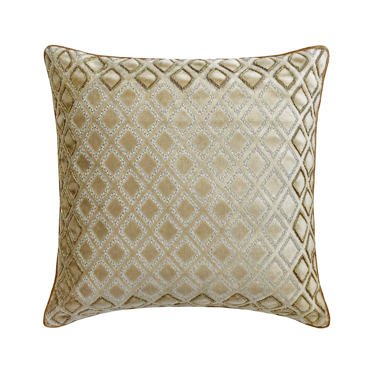 Gold Gem Throw Cushion Cover