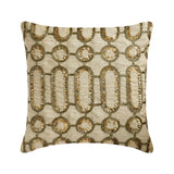 Golden Curl Throw Cushion Cover