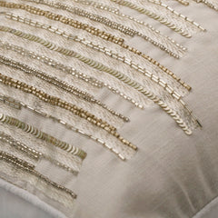 Ivory Rules - Ivory Silk Lumbar Pillow Cover