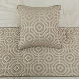 Hexagonal Norma Decorative Bed Runner and Cushion Cover