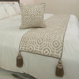 Hexagonal Norma Decorative Bed Runner and Cushion Cover