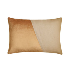 Velutinous Beige Lumbar Pillow Cover