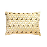 Gold Triad Lumbar Pillow Cover