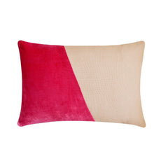 Velutinous Fuchsia Lumbar Pillow Cover